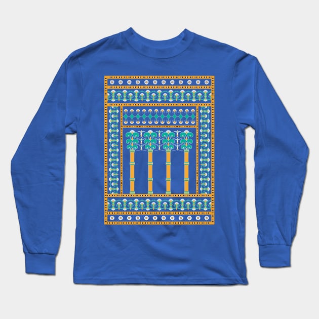 Babylonian Decoration Long Sleeve T-Shirt by Dingir ENKI